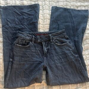 Lucky Brand Women's Dark Blue wide leg jeans